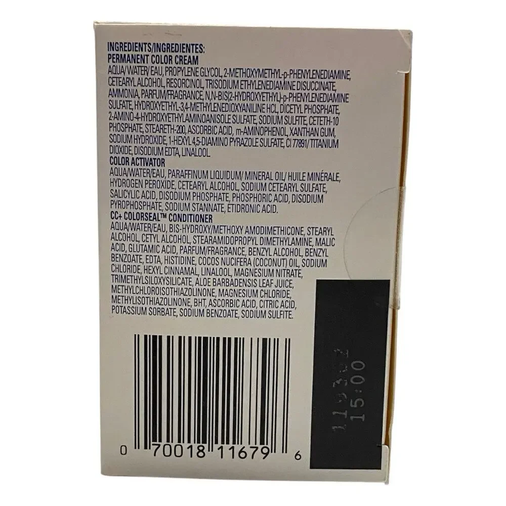 Clairol Nice'n Easy Permanent Hair Dye 2 Black Hair Color, Pack of 3